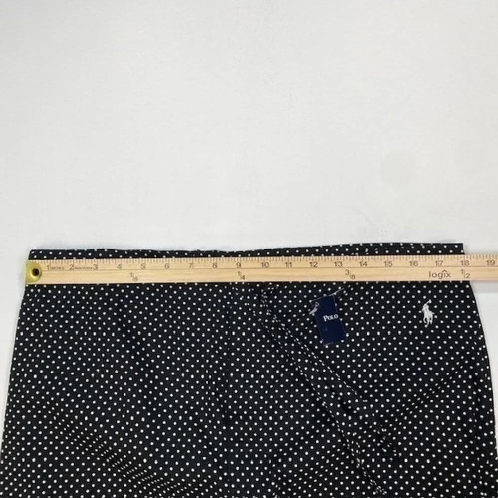 Polo Ralph Lauren Polka Dot Pajama Pants Small Black White Lounge - Picture 7 of 8